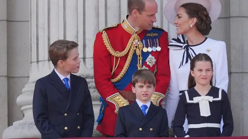KATE MIDDLETON, PRINCESA DE GALES, LUEGO DE HABERSELE DIAGNOSTICADO CON CÁNCER, PARTICIPÓ EN EL DESFILE POR EL CUMPLEÑOS DEL REY CARLOS III EN SU PRIMERA APARICIÓN PÚBLICA.