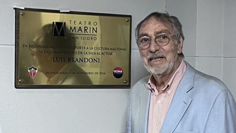 @INAUGURACIÓN: BRANDONI FUE NOMBRADO PADRINO DEL NUEVO TEATRO MARIN DE SAN ISIDRO.